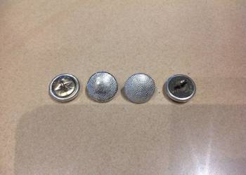 Stare Guziki Wojskowe Groszek - 4 szt Sygnowane