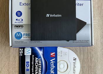 Nagrywarka płyt Blu-ray Verbatim Slimline x6 USB 3.0 (43890)