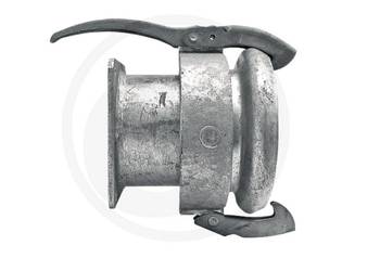 Złącze żeńskie 6", KKM + kołnierz krótki / Gniazdo 6” z kołnierzem 6”