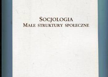 Socjologia Małe struktury społeczne Wielkie struktury społec