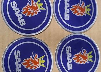 emblematy logo naklejki znaczki felgi dekielki kołpaki Saab 65mm silikon