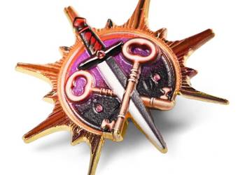 Rogue Class Badge | 10 cm | Metal | Przypinka | Baldur’s Gate 3