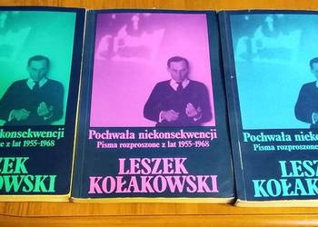 Pochwała niekonsekwencji 1-3 pisma rozproszone 1955-1968 Leszek Kołakowski