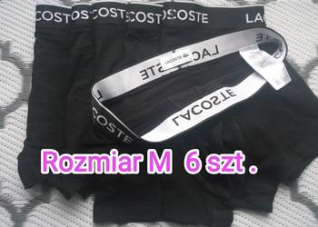 Bokserki męskie Lacoste czarne 6 szt , patrz fotki i opis