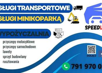 Speedline wypożyczalnia usługi transportowe minikoparką