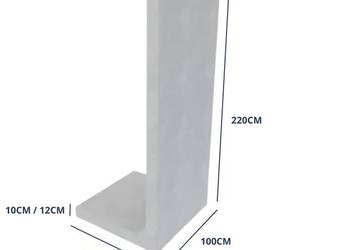 Mur Ogrodzeniowy 220cmx100cm Beton Architektoniczny