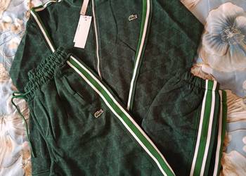 Komplet dresowy Lacoste Monogram - kolor zielony, rozmiar M
