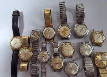Zestaw 13 zegarków vintage – klasyka i styl dla kolekcjonerów!