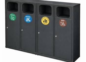 Kosze do segregacji odpadów 4 x 70 L