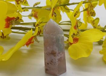 Kolekcjonerski naturalny Agat obelisk stożek stojący 50mm #51