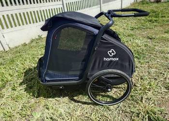 HAMAX przyczepka rowerowa dla psa PLUTO L do 45 kg blue / black gwarancja