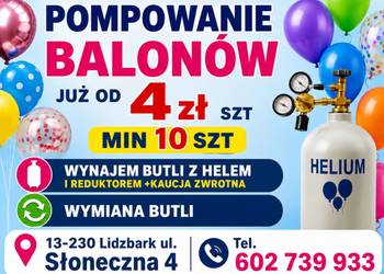 Pompowanie balonów helem
