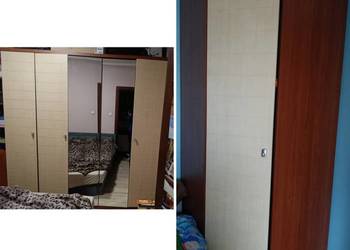 szafa narożna czterodrzwiowa lustra słupek