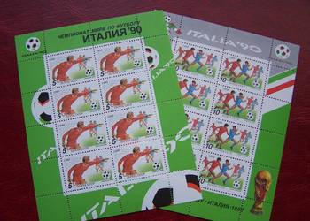 ZSRR 1990 MNH Mi. 6088/89 Sport Piłka nożna MŚ Italia 90