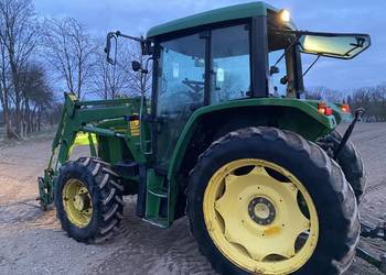 Ciągnik John deere 6100 z turem i kpl zaczepów