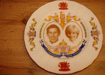 Karol i Diana 1981 porcelanowy talerz