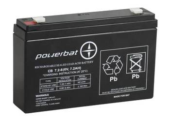 Akumulator żelowy POWERBAT CB 7.2-6 6V 7.2Ah