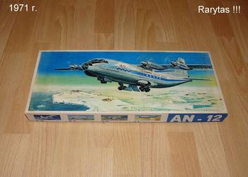 Model Samolotu An-12 , 1:100 -Veb Plasticart Antyk!