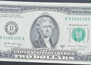 2 $ USA T. Jefferson 2017 r. - men. "B"-New York-seria "A" - mennicze