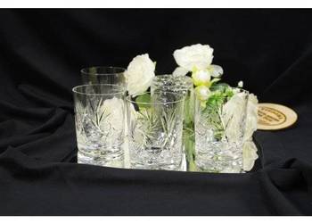 Komplet kryształowych szklanek do whisky – 5 sztuk, cienkościenny ręcznie s