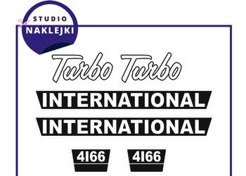 Naklejki ciągnik traktor Case International 4166 Turbo Nalepki Komplet
