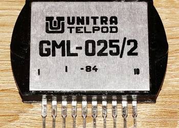 Wzmacniacz hybrydowy, końcówka mocy 25 W, GML-025/2 UNITRA TELPOD, RETRO