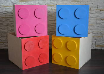 Szuflada / wkład do regału / mebli / wzór klocek