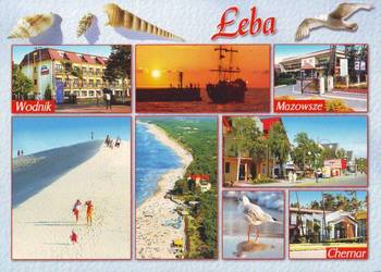 Kart. Poczt. Łeba - widoki  2000
