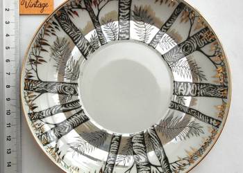 Spodek z porcelany, brzózki, porcelana Łomonosow, Imperial Porcelain