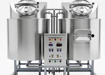 Linia do produkcji piwa, browar, kocioł warzelny, zbiorniki CCT, sprzęt bro