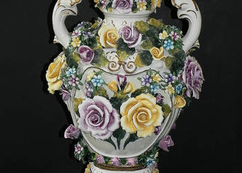 Roceram porcelana Waza Penelopa duża pięknie zdobiona 59cm Roceram porcelana Waza Penelopa duża pięknie zdobiona 59cm