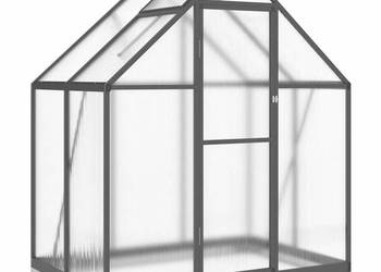 vidaXL Szklarnia z ramą podstawy, antracyt(SKU:4005827)