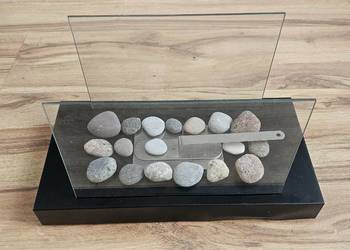 Biokominek wolnostojący 35x19 czarny Nowy