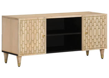 Szafka pod telewizor 105x33x46 cm lite drewno mango WM-358248