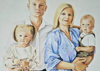 Portret na zamówienie, obraz farbami olejnymi