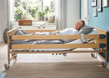 Łóżko rehabilitacyjne elektryczne Burmeier DALI pilot bezprzewodowy