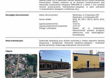 Sprzedam zespół 4 nieruchomości o dużym potencjale komercyjnym.
