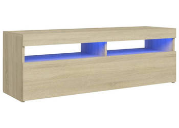 Szafka pod TV z oświetleniem LED dąb sonoma 120x35x40 cm WM-804376