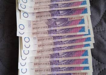 Banknoty 20 zł seria nr 15 pod rzad