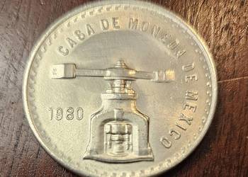 Moneta Meksyk 1980 1 uncja srebro