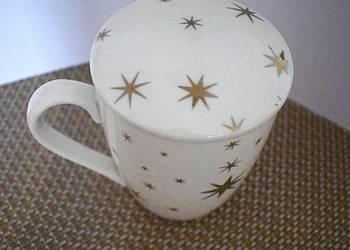 Ceramiczny kubek z przykrywką + drugi gratis .