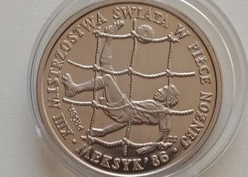 Moneta 200 zł 1985r. XIII Mistrzostwa świata w piłce nożnej Moneta 200 zł 1985r. XIII Mistrzostwa świata w piłce nożnej