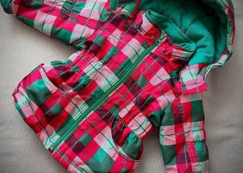 Kurtka narciarska zimowa dziewczęca w kratę rozmiar 86 Lupilu