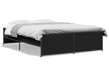 Łóżko Metalowe Czarne Rama Łóżka Ze Stelażem 120x190 cm WM-3279907