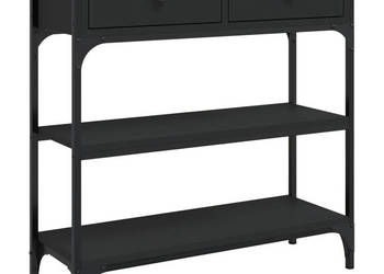 Stolik konsolowy czarny 725x25x75 cm WM-834185
