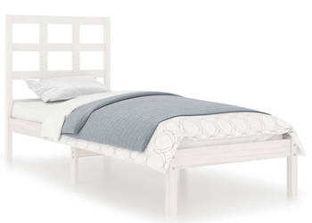 Rama łóżka biała lite drewno 100 x 200 cm WM-3105461