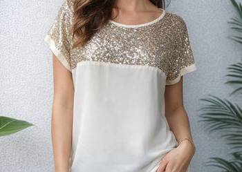 Bluzeczka ze złotymi cekinami Reserved r.38