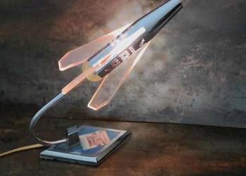 Lampa Rakieta, Space Age, lata 60/70, vintage, PRL