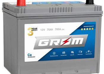 Akumulator 75Ah 700A GROM PREMIUM JAP L+ || Gliwice, Toszecka 11