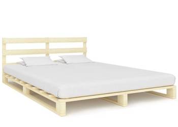 vidaXL Rama łóżka z palet, lite drewno sosnowe(SKU:285246)